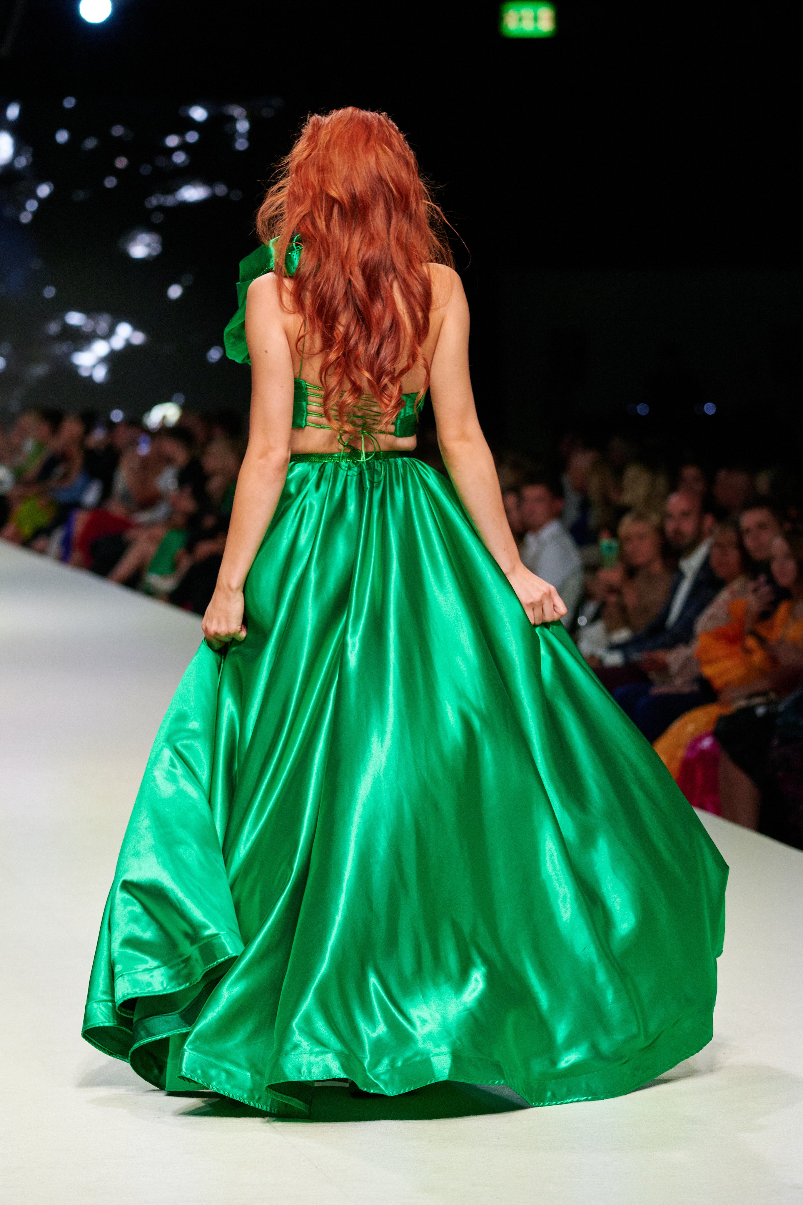 ZELENÉ DVOUDÍLNÉ ŠATY