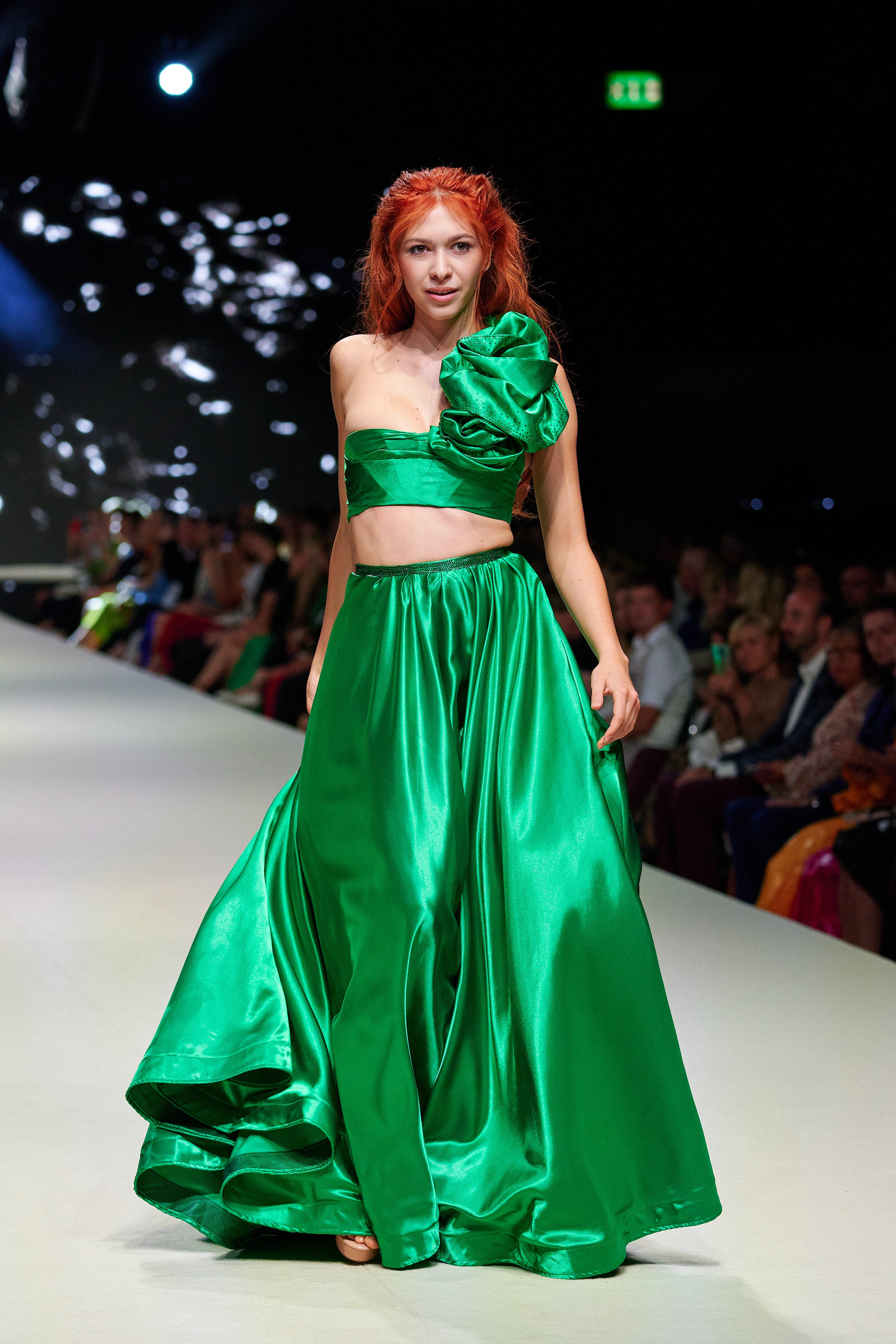 ZELENÉ DVOUDÍLNÉ ŠATY